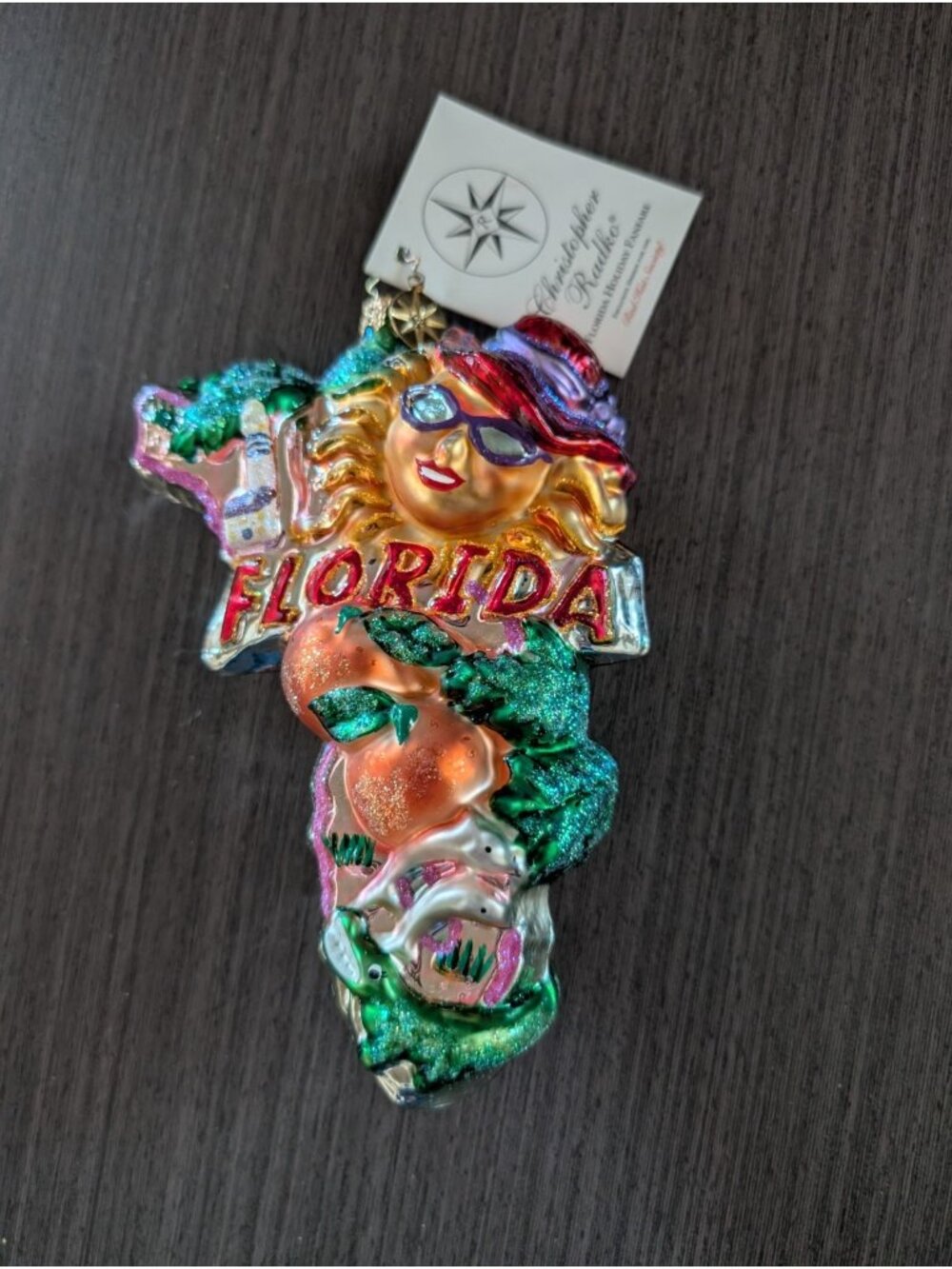 Christopher Radko Red Hat Society “Sunshine State of Mind” Ornament 2001 #301090